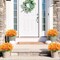 6PCS Artificial Fall Daisy Mums – UV-Resistant Faux Flowers for Indoor & Outdoor Home, Office, Garden, Hanging Planters, Weddings & Thanksgiving Décor (Orange)